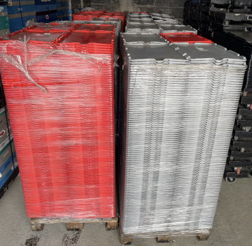 24x Deckel rot für Kunststoffkisten 60 x 40 cm inkl. Versand