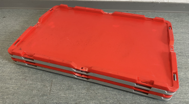 Preview: 24x Deckel rot für Kunststoffkisten 60 x 40 cm inkl. Versand