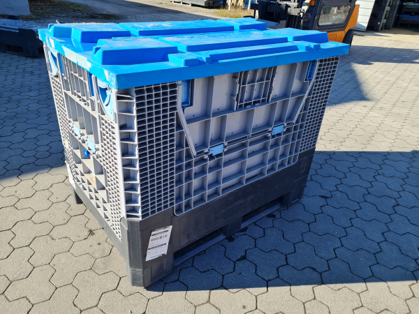 5x Palettenbox, Klapa, 1200x800x950,mit Deckel, inkl. Versand