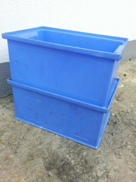 24 x Stapelkisten SSI Schäfer 14/6-3 , blau, Versandkostenfrei !